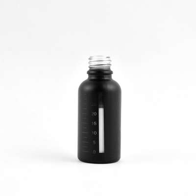 Glass dropper bottle in black 5 ml 10 ml 15 ml 20 ml 30 ml 50 ml 60 ml 100 ml