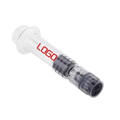 custom logo CBD glass oil syringe wholesale price 1ml 2ml 2.5ml 3ml or customized