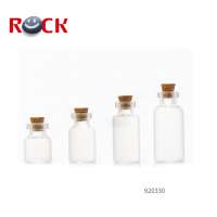 Wholesale small order 2ml mini clear glass vial with cork