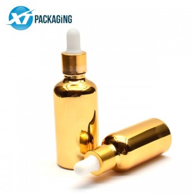 Airtight gold cosmetic spray bottles face skin care skincare travel pump lotion bottle luxury cosmetic glass jar